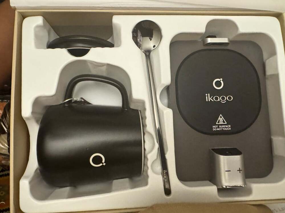 Ikago Heat Coaster Pro Full Set Gold Smart Mug